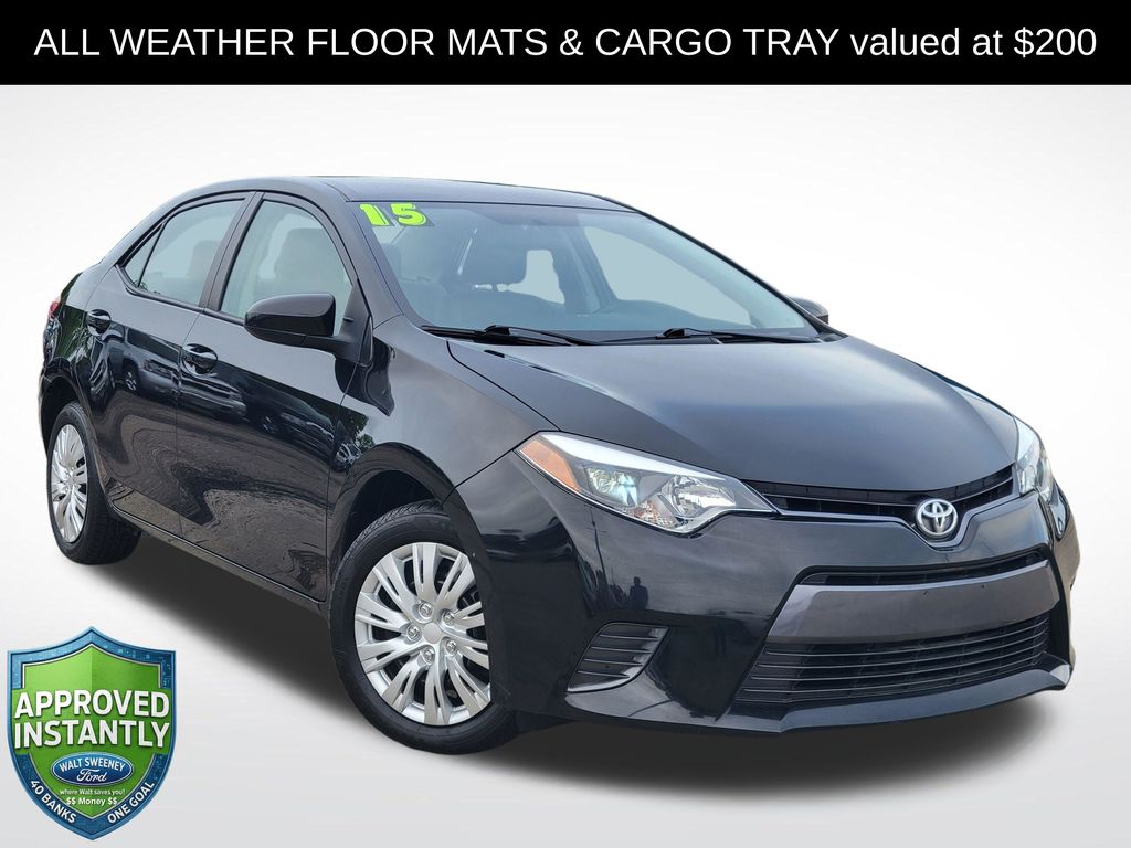 Black Sand Mica 2015 Toyota Corolla Sedan Front-Wheel Drive Continuously Variable Transmission