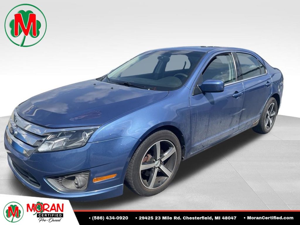 Blue 2010 Ford Fusion Sedan Front-Wheel Drive 6-Speed Automatic