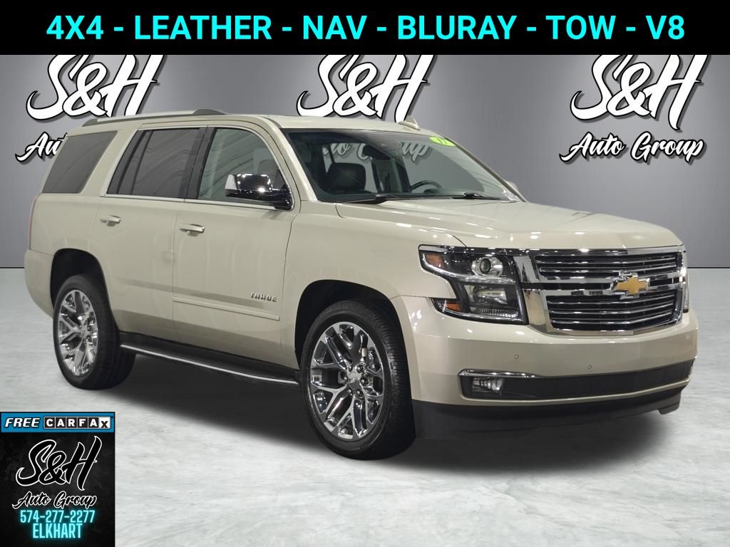 Champagne Silver Metallic 2017 Chevrolet Tahoe SUV / Crossover Four-Wheel Drive 6-Speed Automatic Overdrive