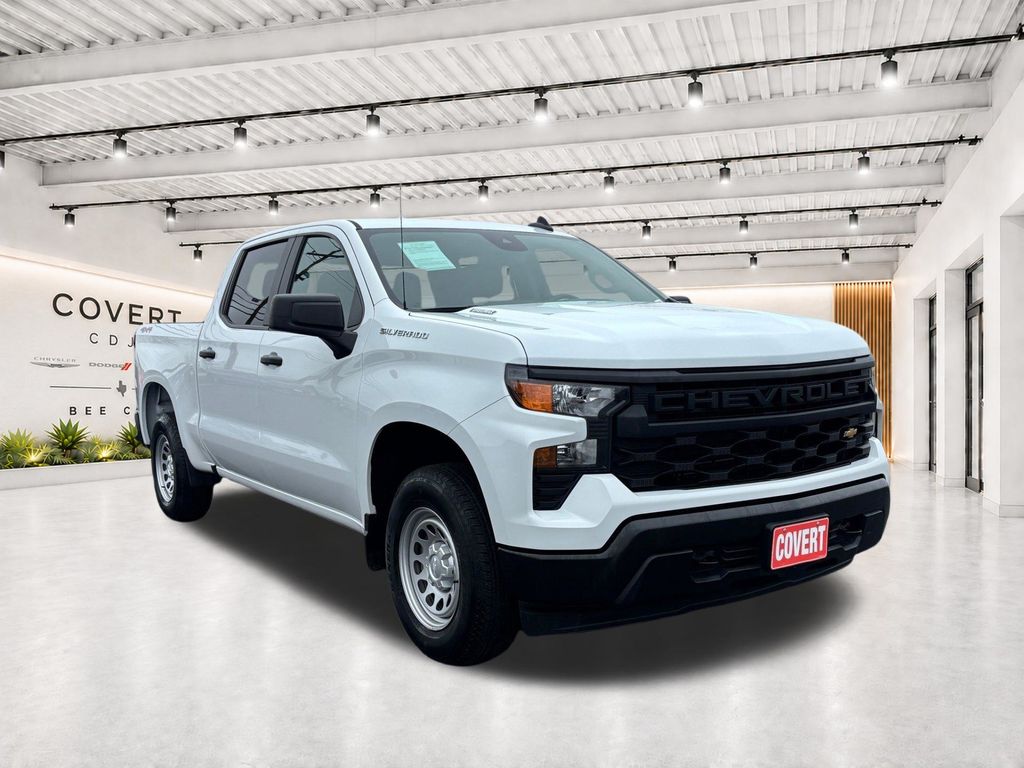 Used Car 2025 Chevrolet Silverado 1500  Crew Pickup 4wd Crew Cab 147 Work Truck Four Wheel Drive For Sale Under $40,000 In Austin, Texas