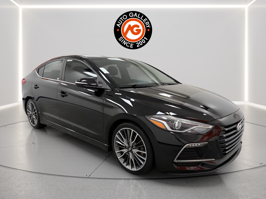 Black Noir Pearl 2018 Hyundai Elantra Sedan Front-Wheel Drive 7-Speed Automatic