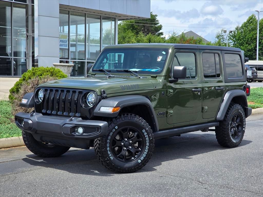 Sarge Green Clearcoat 2021 Jeep Wrangler SUV / Crossover Four-Wheel Drive 8-Speed Automatic