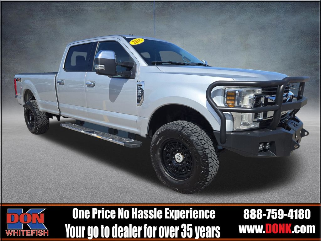 Ingot Silver 2018 Ford F-350 Super Duty XLT Crew Cab 4WD Pickup Truck Four-Wheel Drive 6-Speed Automatic