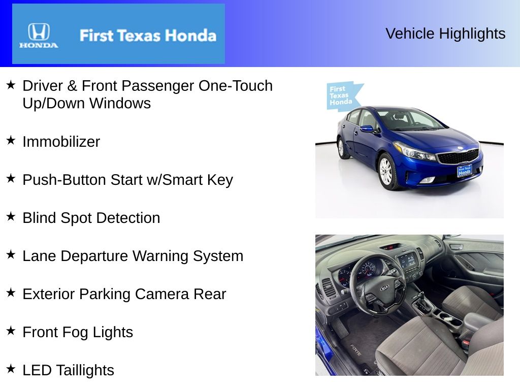 Used Car 2017 Kia Forte  S For Sale Under $12,000 In Austin, Texas