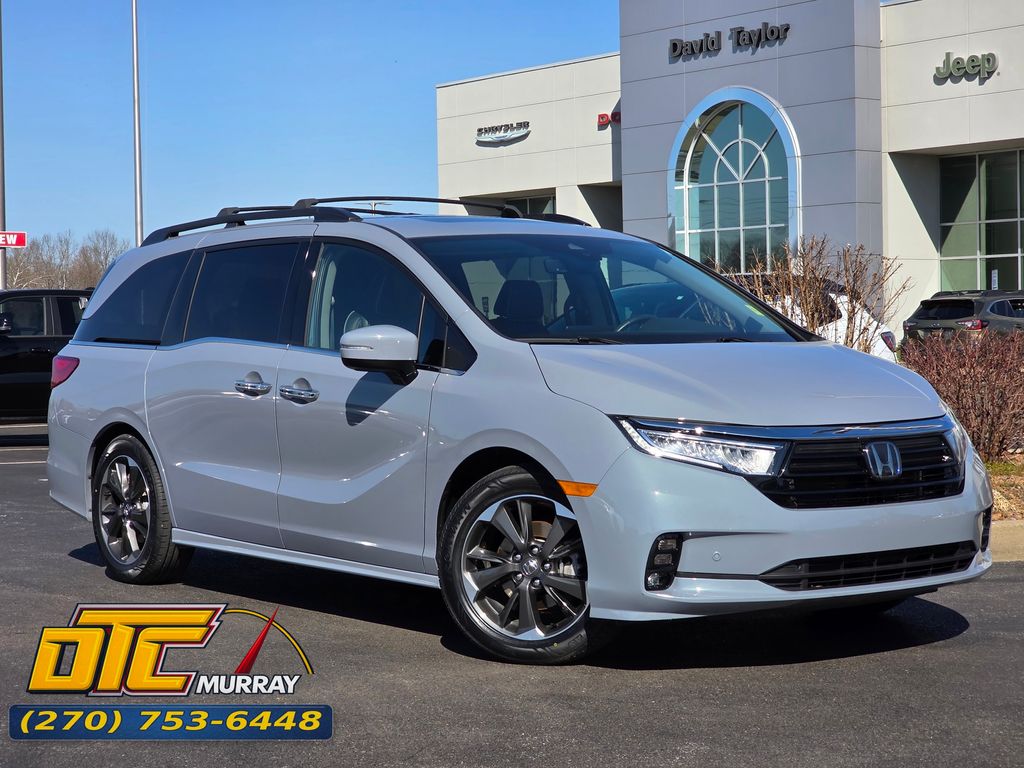 Gray 2024 Honda Odyssey Elite FWD Minivan Front-Wheel Drive Automatic