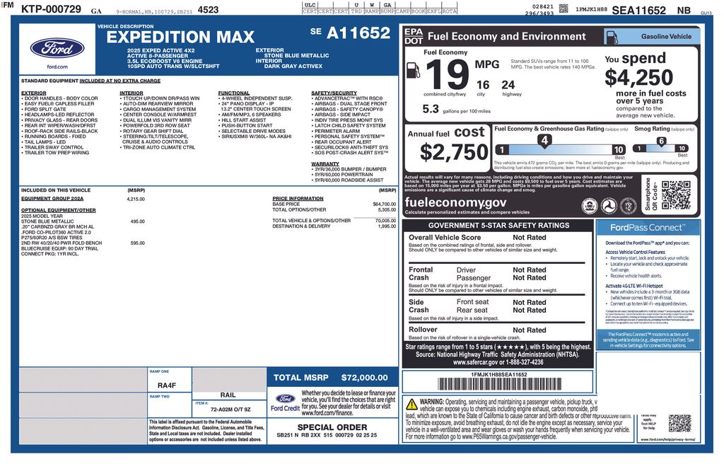 Certified Used 2025 Blue Ford Active image 5