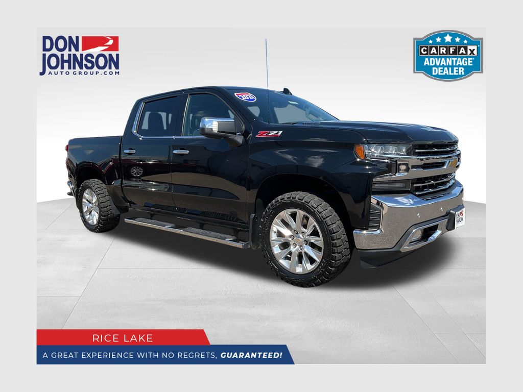 Black 2021 Chevrolet Silverado 1500 Pickup Truck Four-Wheel Drive Automatic
