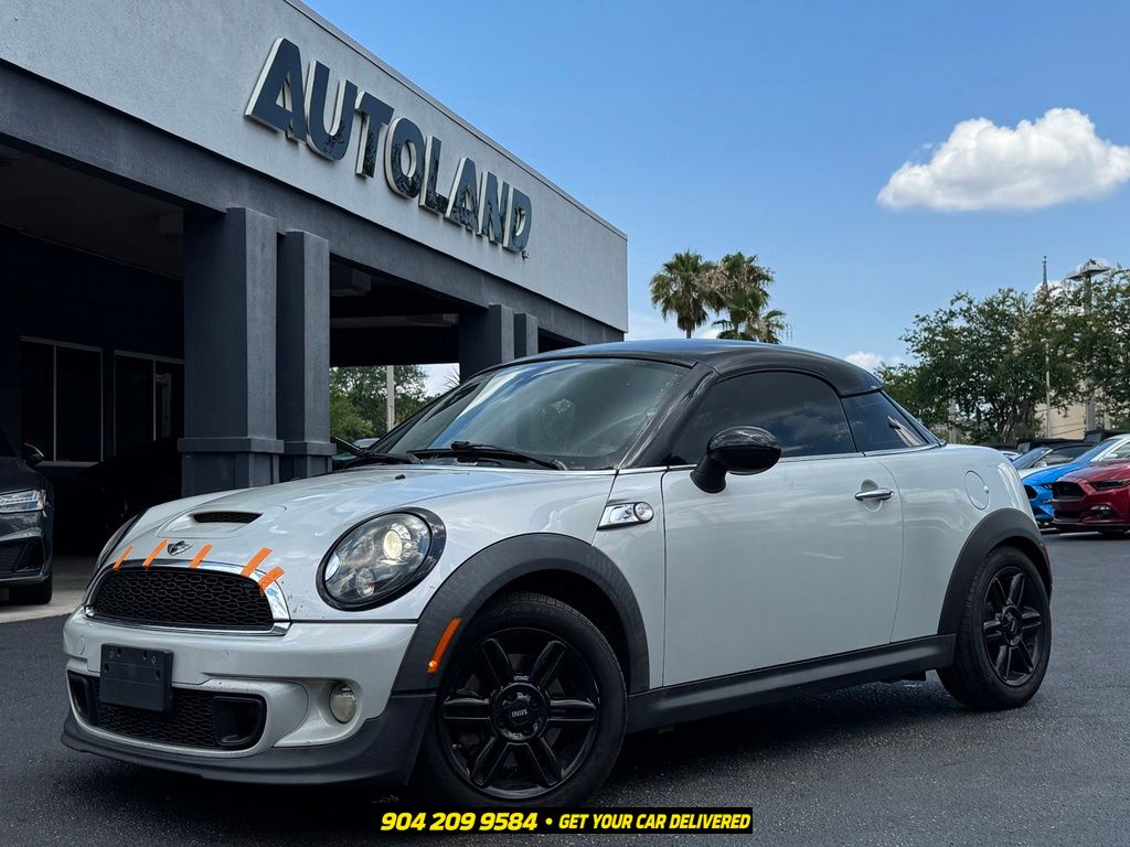 White Silver 2012 MINI Cooper Coupe Coupe Front-Wheel Drive 6-Speed Automatic