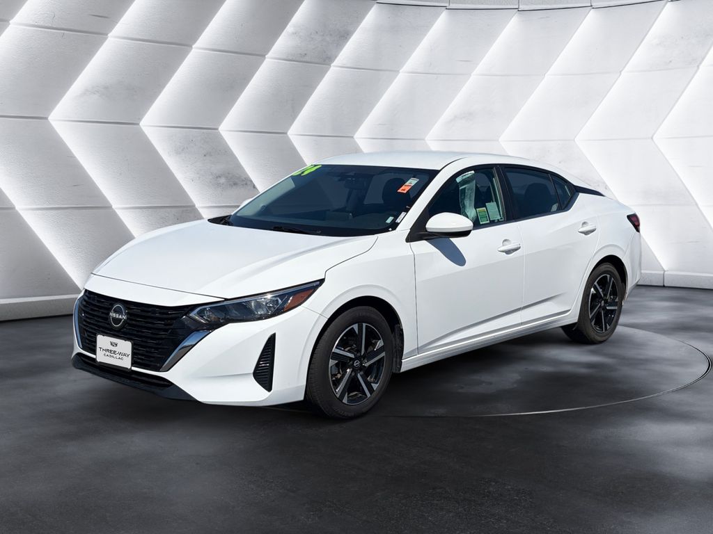 White (Fresh Powder) 2024 Nissan Sentra SV FWD Sedan Front-Wheel Drive Continuously Variable Transmission