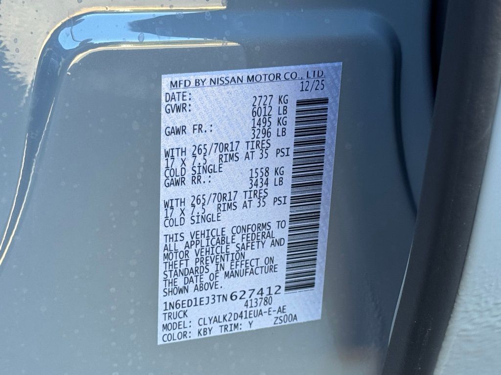 New 2026 Nissan Frontier Truck