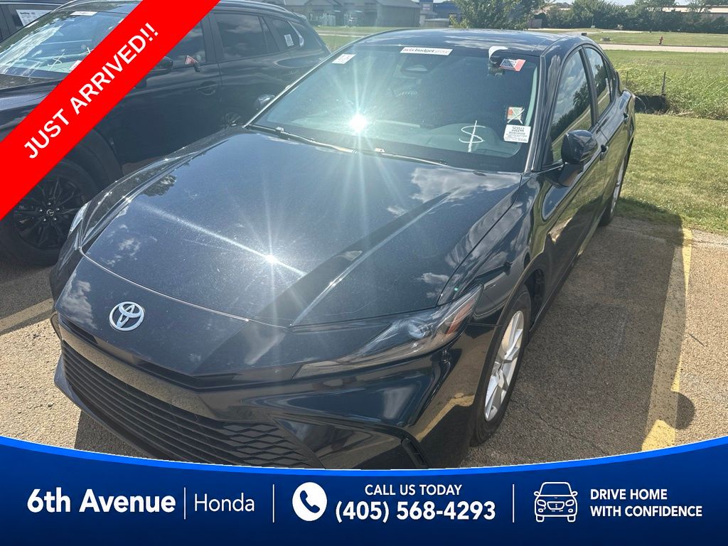 Midnight Black Metallic 2025 Toyota Camry Sedan Front-Wheel Drive Continuously Variable Transmission