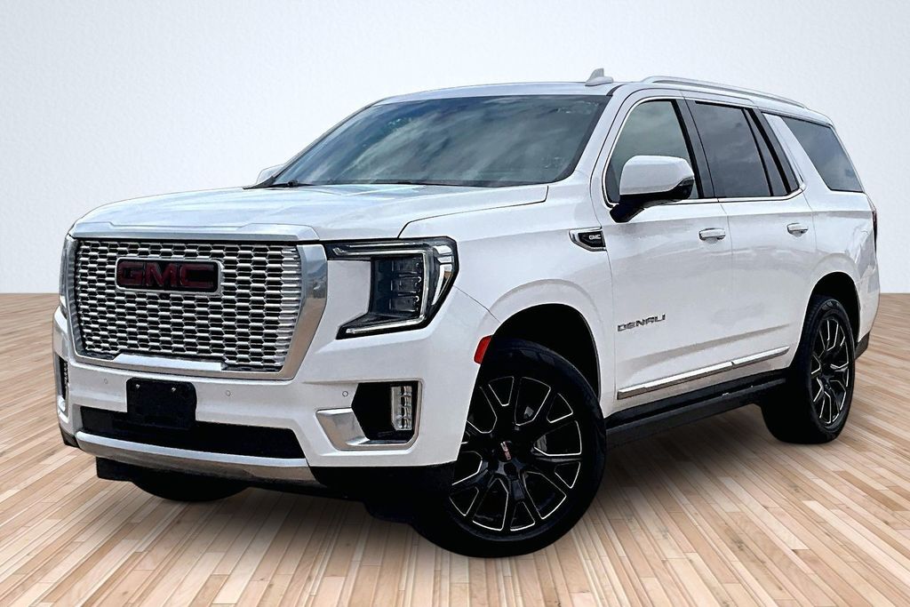 Summit White 2021 GMC Yukon SUV / Crossover Four-Wheel Drive
