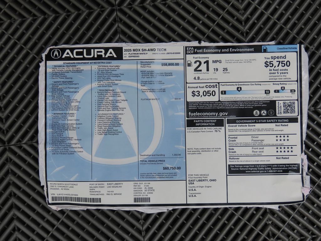 2025 Acura MDX Technology 9