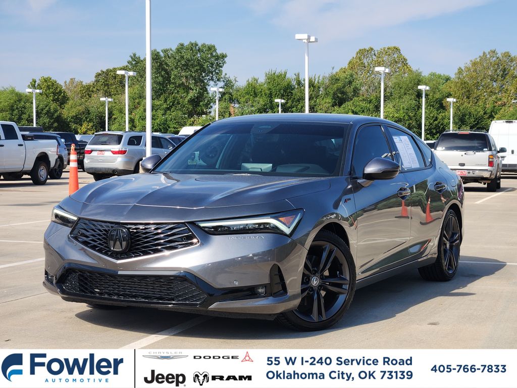 Silver 2024 Acura Integra Hatchback Front-Wheel Drive Continuously Variable Transmission
