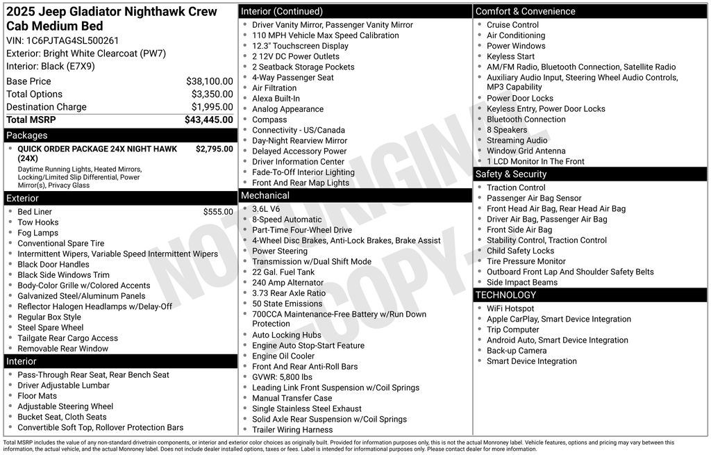Certified Used 2025 White Jeep Nighthawk image 5