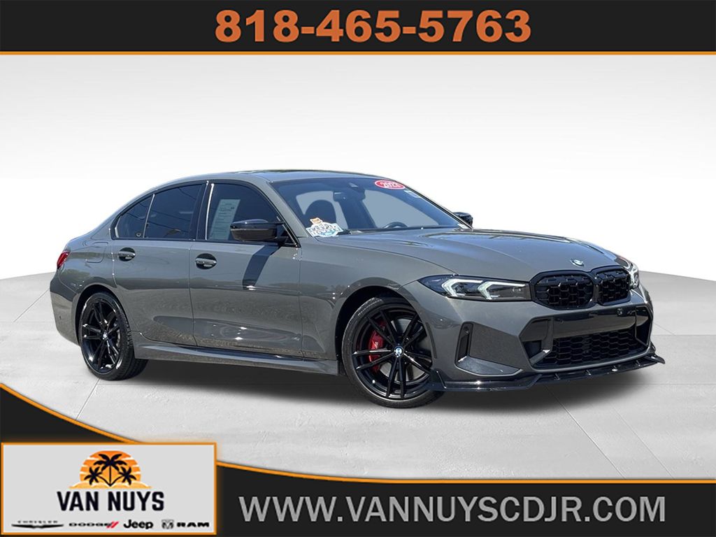 Dravit Gray Metallic 2023 BMW 3 Series Sedan Rear-Wheel Drive 8-Speed Automatic