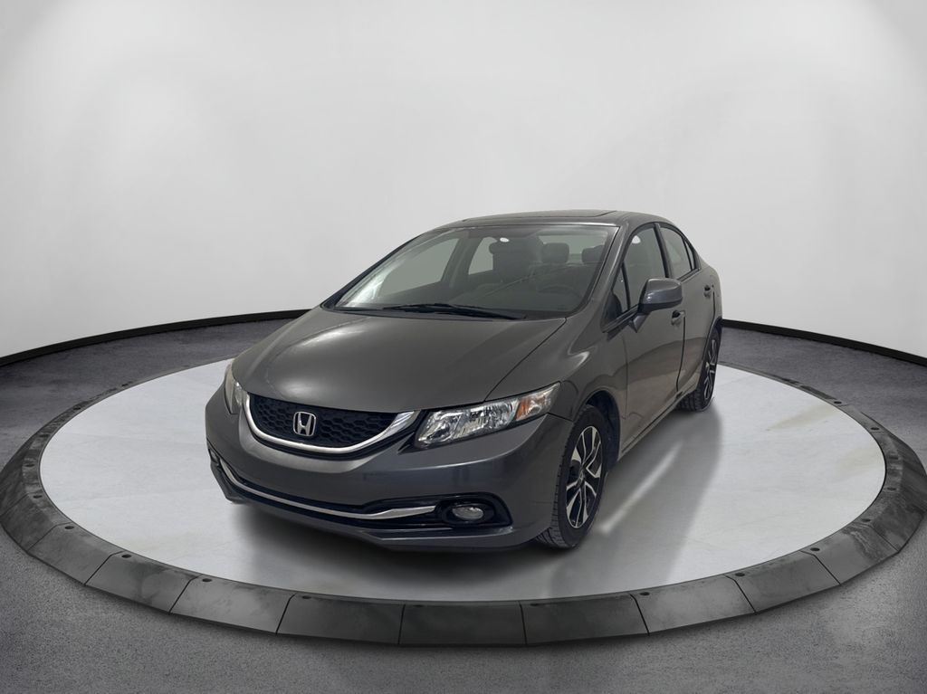 Urban Titanium Metallic 2013 Honda Civic Sedan Front-Wheel Drive 5-Speed Automatic