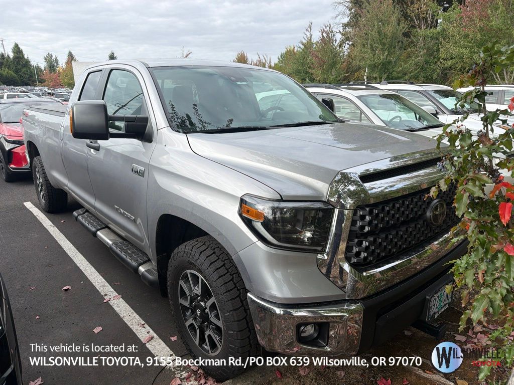 Silver Sky Metallic 2021 Toyota Tundra Pickup Truck Four-Wheel Drive 6-Speed Automatic