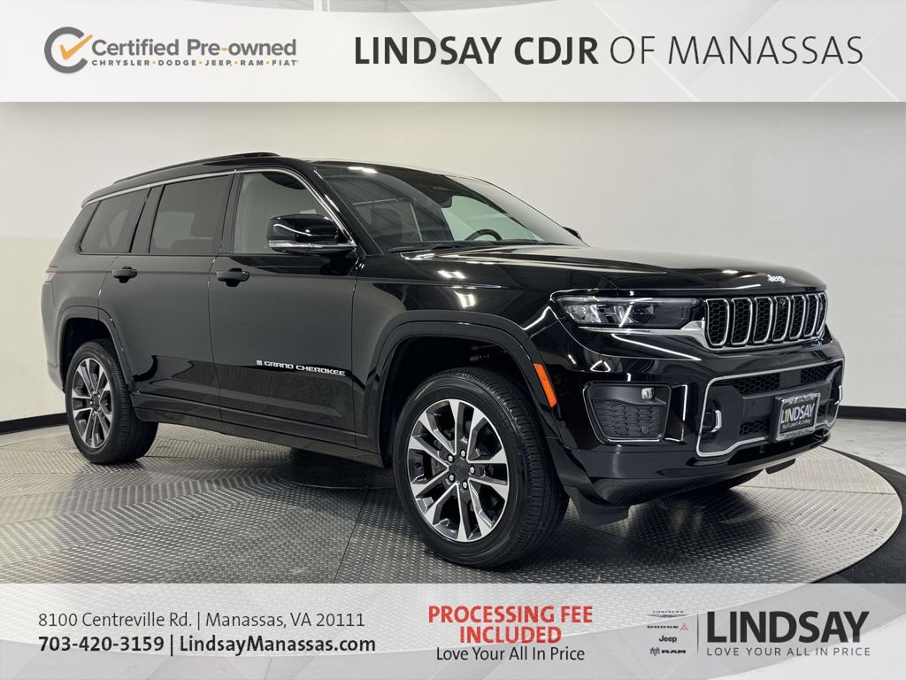 Diamond Black Crystal Pearlcoat 2025 Jeep Grand Cherokee L SUV / Crossover Four-Wheel Drive 8-Speed Automatic