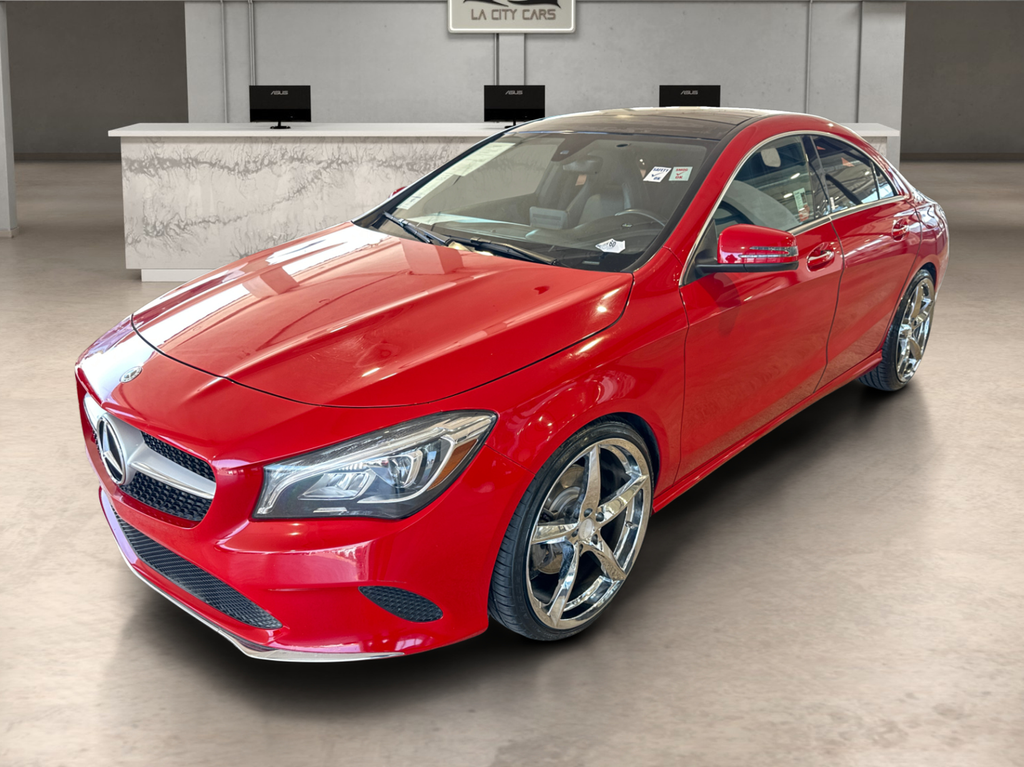 Red 2019 Mercedes-Benz CLA Coupe All-Wheel Drive 7-Speed Automatic