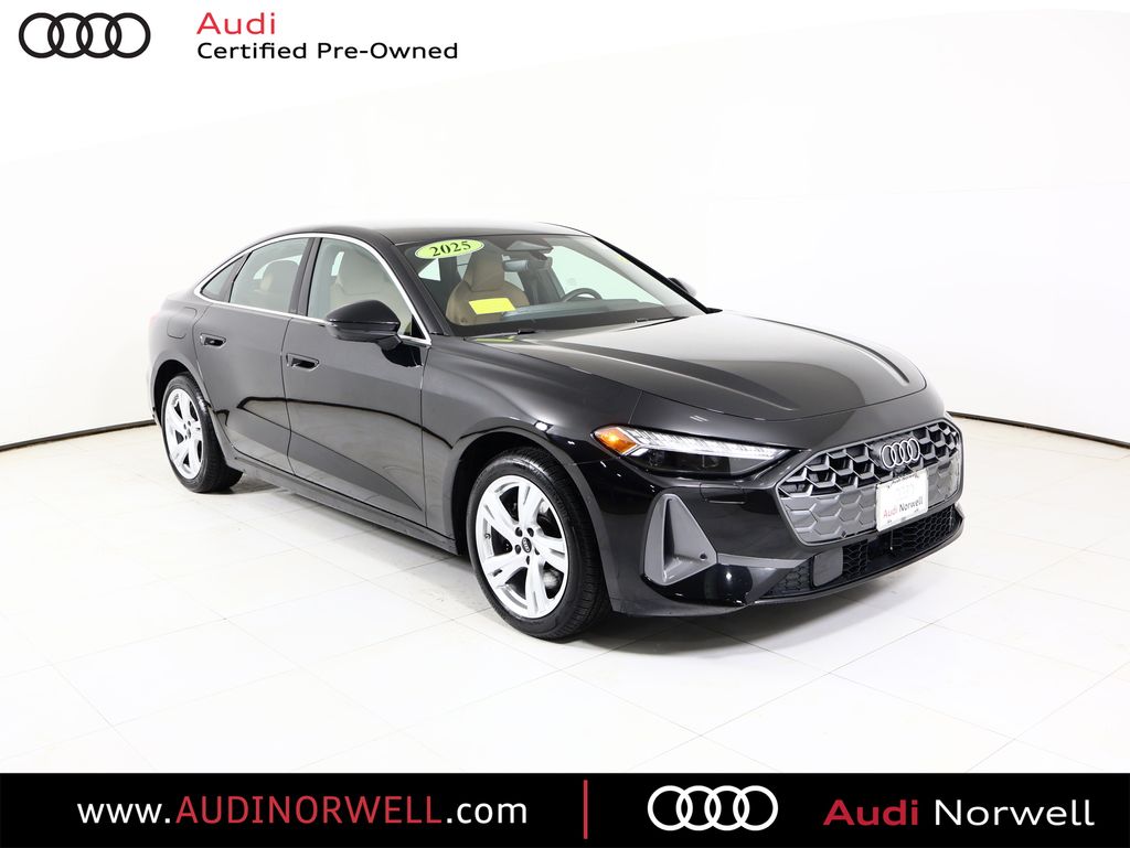 Mythos Black Metallic 2025 Audi A5 quattro Premium Plus Sedan Sedan All-Wheel Drive 7-Speed Automatic