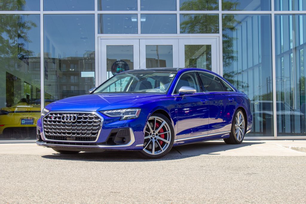 Ultra Blue Metallic 2023 Audi S8 Sedan All-Wheel Drive 8-Speed Automatic