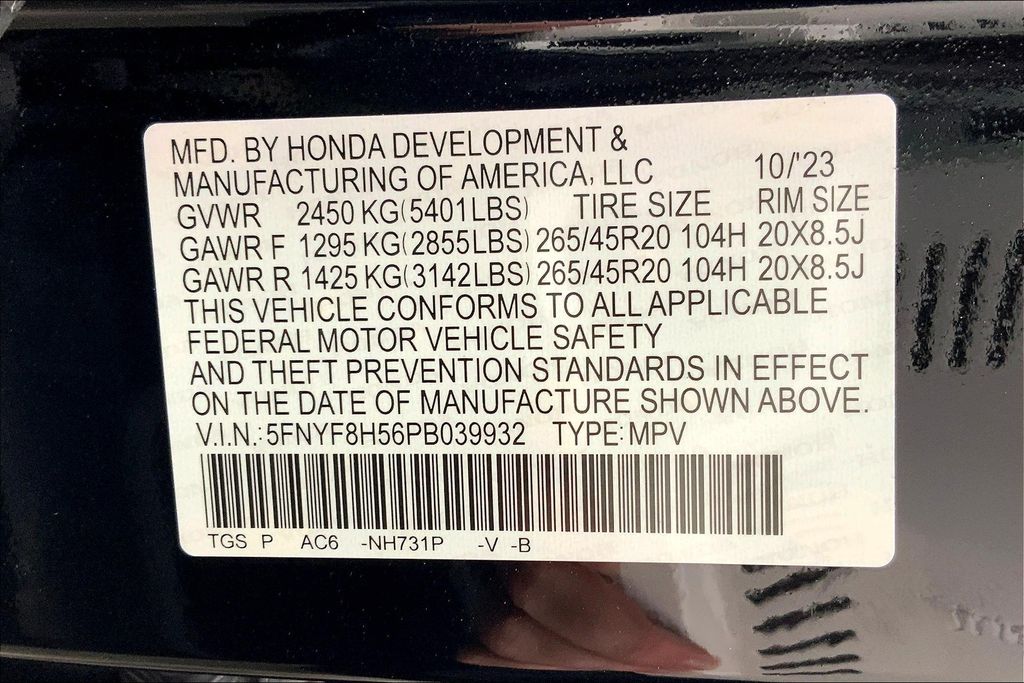 2023 Honda Passport EX-L 13