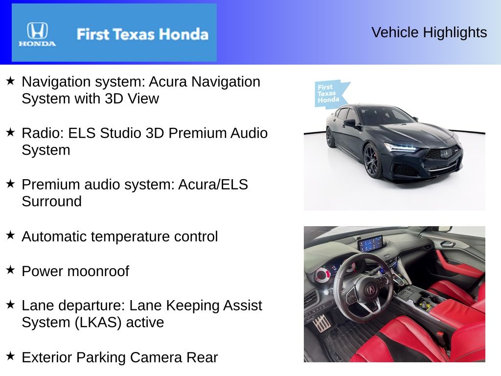 Used Car 2023 Acura Tlx  Type S For Sale Under $50,000 In Austin, Texas