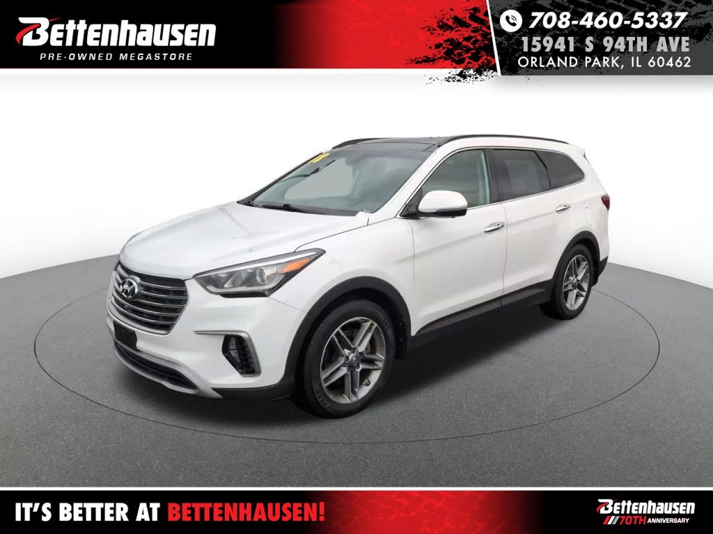 Monaco White 2018 Hyundai Santa Fe SE Ultimate AWD SUV / Crossover All-Wheel Drive 6-Speed Automatic
