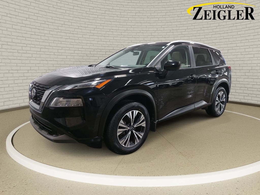 Super Black 2023 Nissan Rogue SV AWD SUV / Crossover All-Wheel Drive Continuously Variable Transmission