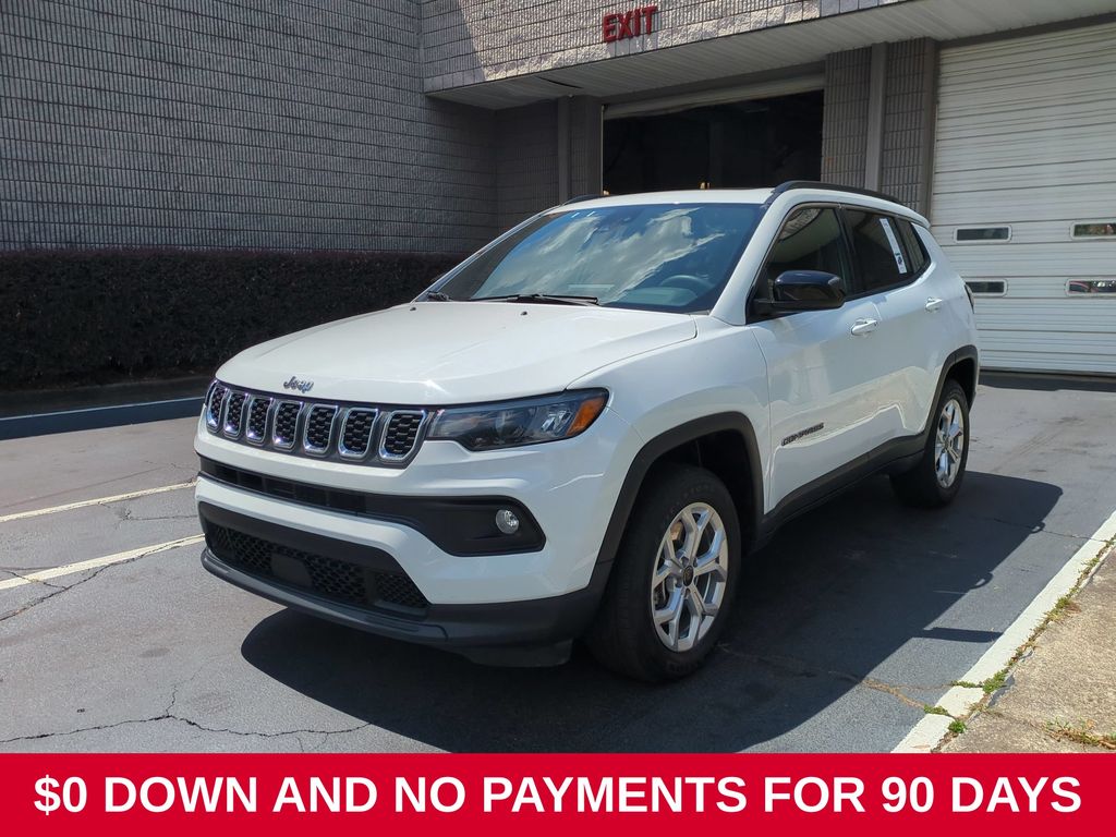 Diamond Black Crystal Pearlcoat 2025 Jeep Compass SUV / Crossover Four-Wheel Drive 8-Speed Automatic