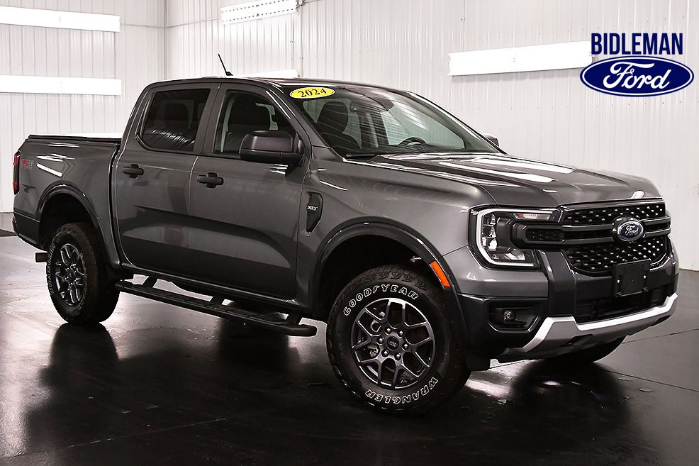 Carbonized Gray Metallic 2024 Ford Ranger Pickup Truck Four-Wheel Drive Automatic