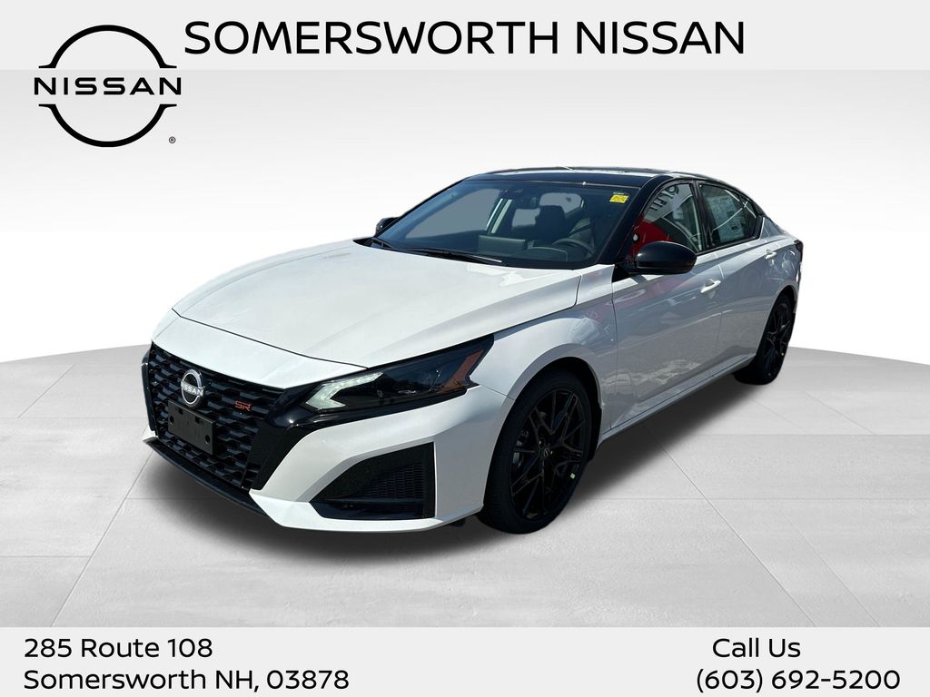 Pearl White/Super Black 2026 Nissan Altima Sedan Front-Wheel Drive Continuously Variable Transmission