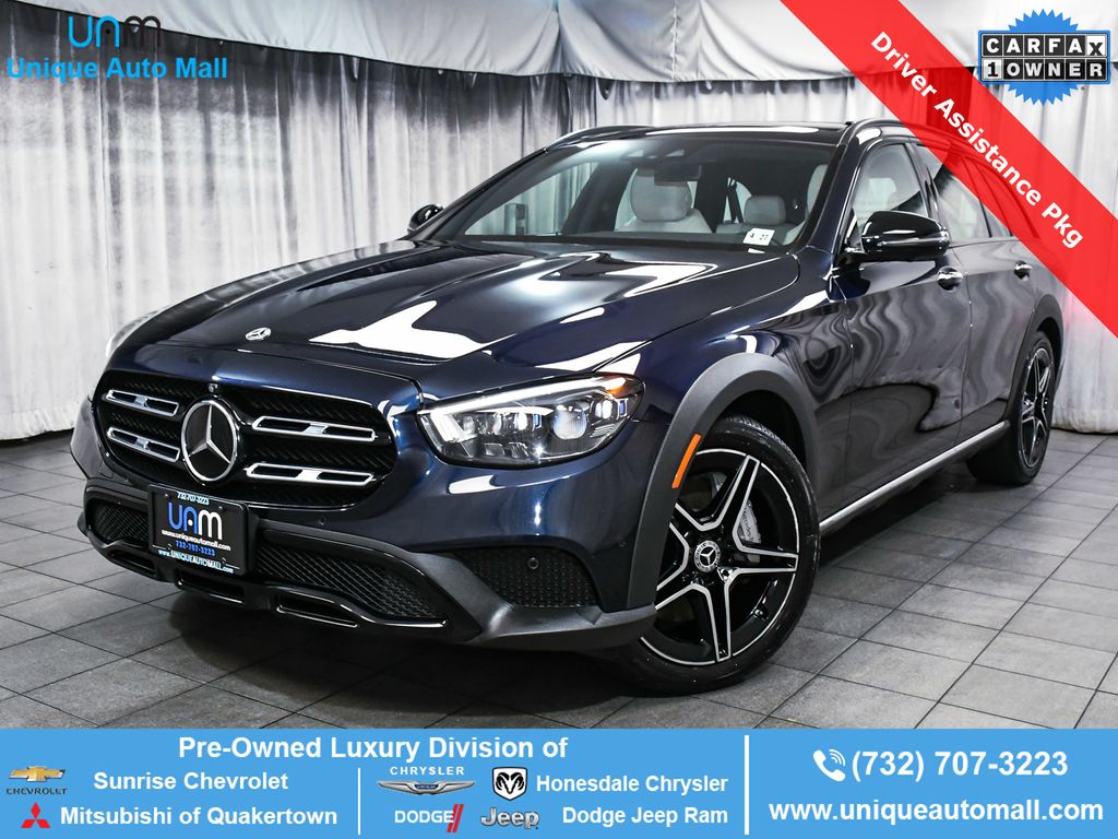 Nautical Blue 2022 Mercedes-Benz E-Class All-Terrain E 450 4MATIC AWD Wagon All-Wheel Drive 9-Speed Automatic