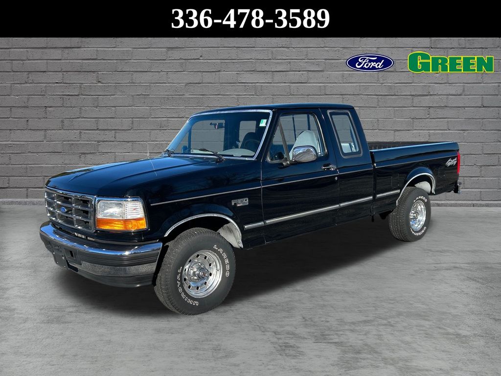 Black 1996 Ford F-150 Pickup Truck Four-Wheel Drive 4-Speed Automatic Overdrive