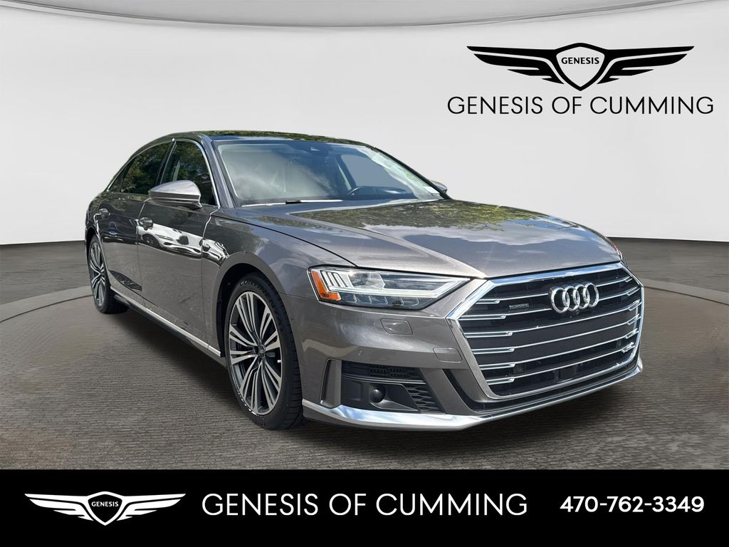 Terra Gray Metallic 2021 Audi A8 Sedan All-Wheel Drive 8-Speed Automatic