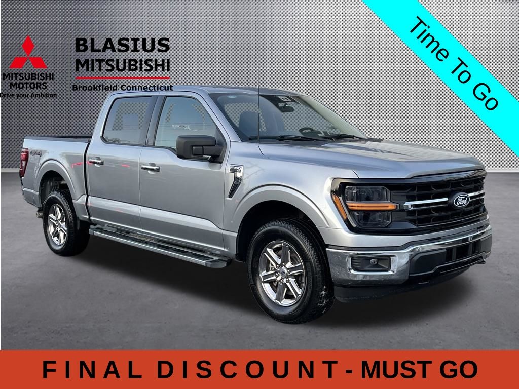 Silver 2025 Ford F-150 XLT SuperCrew 4WD Pickup Truck Four-Wheel Drive Automatic