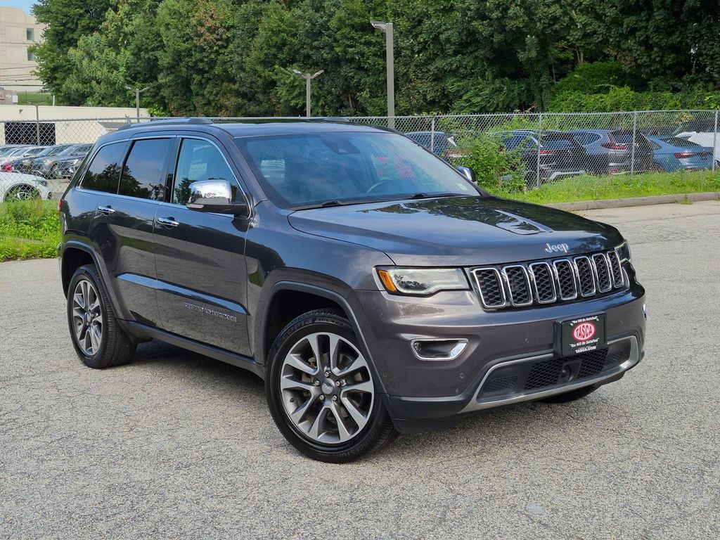 Gray (Granite Crystal Metallic Clearcoat) 2018 Jeep Grand Cherokee SUV / Crossover Four-Wheel Drive 8-Speed Automatic