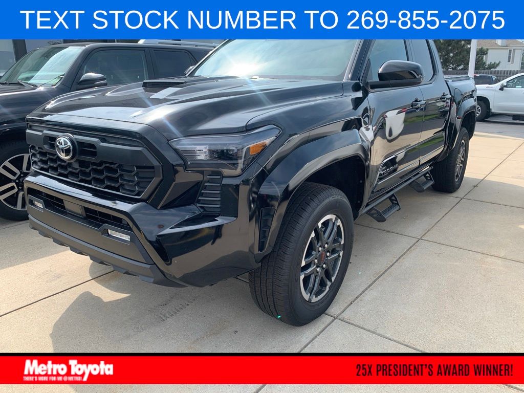 Black 2025 Toyota Tacoma Pickup Truck Four-Wheel Drive 8-Speed Automatic