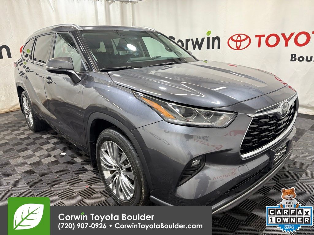 Magnetic Gray Metallic 2024 Toyota Highlander Platinum AWD SUV / Crossover All-Wheel Drive 8-Speed Automatic