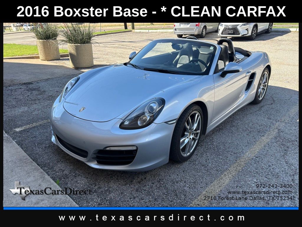 Rhodium Silver Metallic 2016 Porsche Boxster RWD Convertible Rear-Wheel Drive 7-Speed Automatic