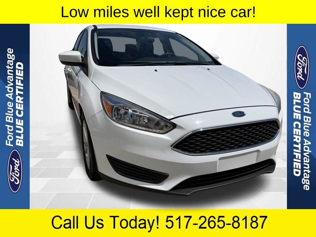 Oxford White 2018 Ford Focus SE Sedan Front-Wheel Drive 6-Speed Automatic