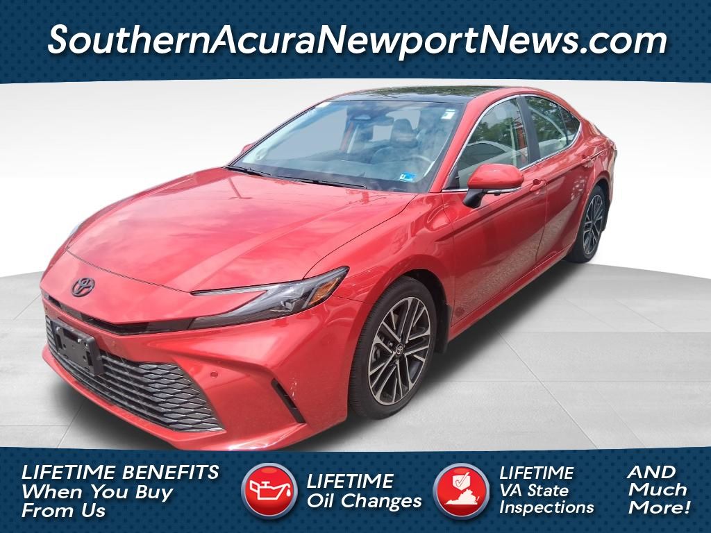 Red 2025 Toyota Camry Sedan Front-Wheel Drive Continuously Variable Transmission