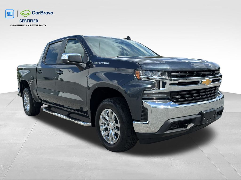 Shadow Gray Metallic 2022 Chevrolet Silverado 1500 LT Crew Cab 4WD Pickup Truck Four-Wheel Drive 8-Speed Automatic