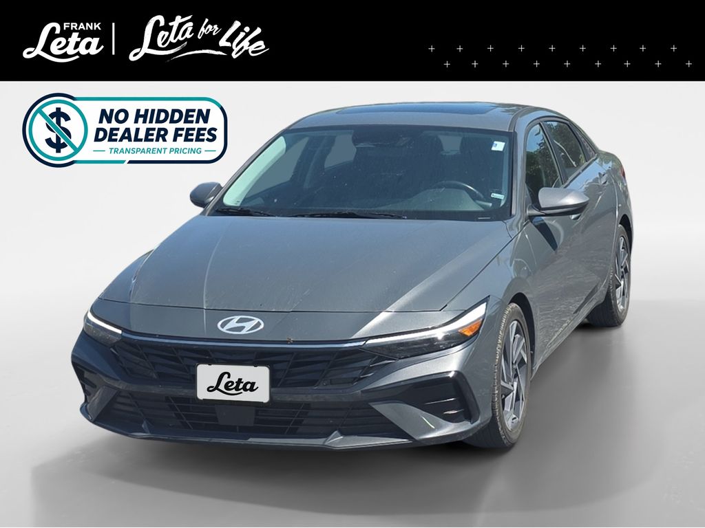 Ecotronic Gray 2025 Hyundai Elantra Sedan Front-Wheel Drive Continuously Variable Transmission