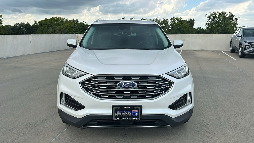 2019 Ford Edge SEL White at DeMontrond Gulf Freeway