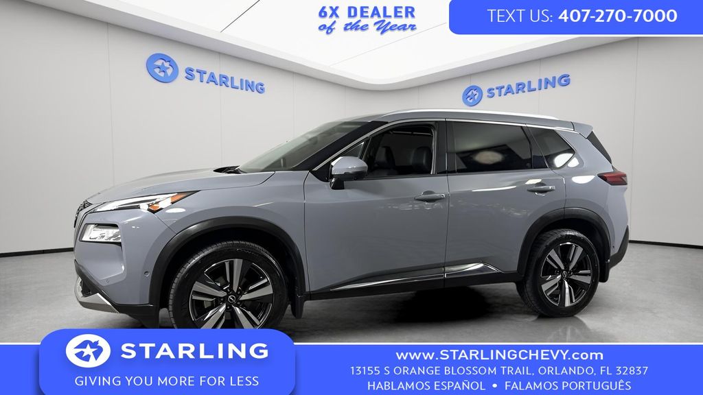 Boulder Gray Pearl 2022 Nissan Rogue Platinum FWD SUV / Crossover Front-Wheel Drive Continuously Variable Transmission