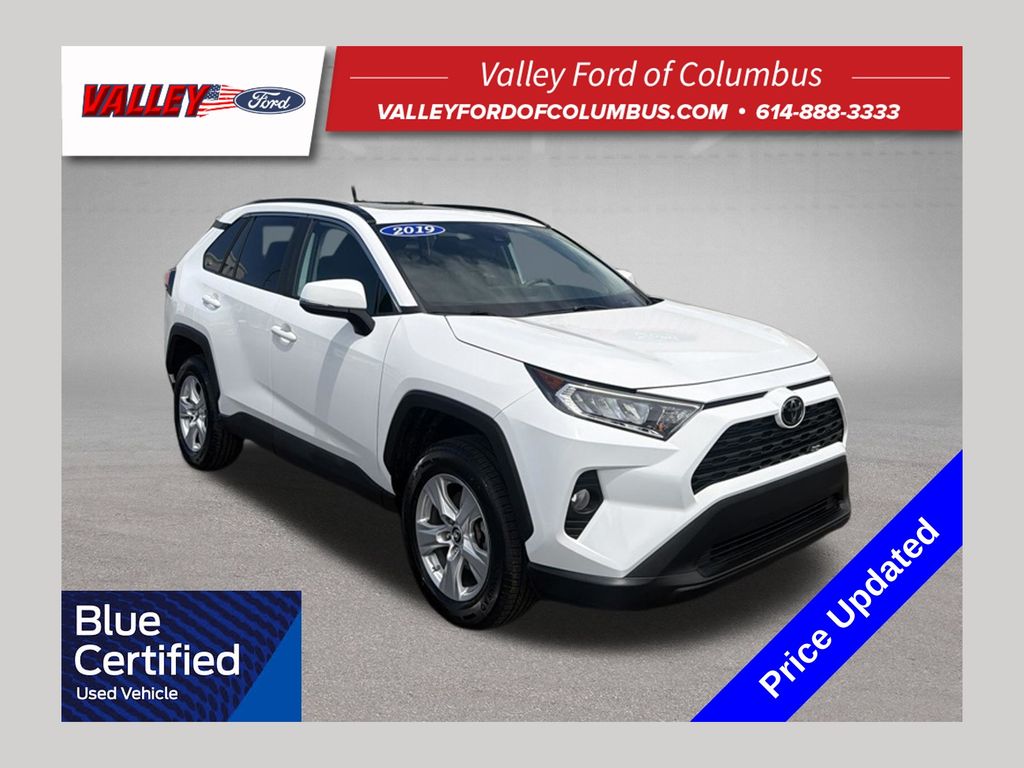 Super White 2019 Toyota RAV4 SUV / Crossover All-Wheel Drive 8-Speed Automatic