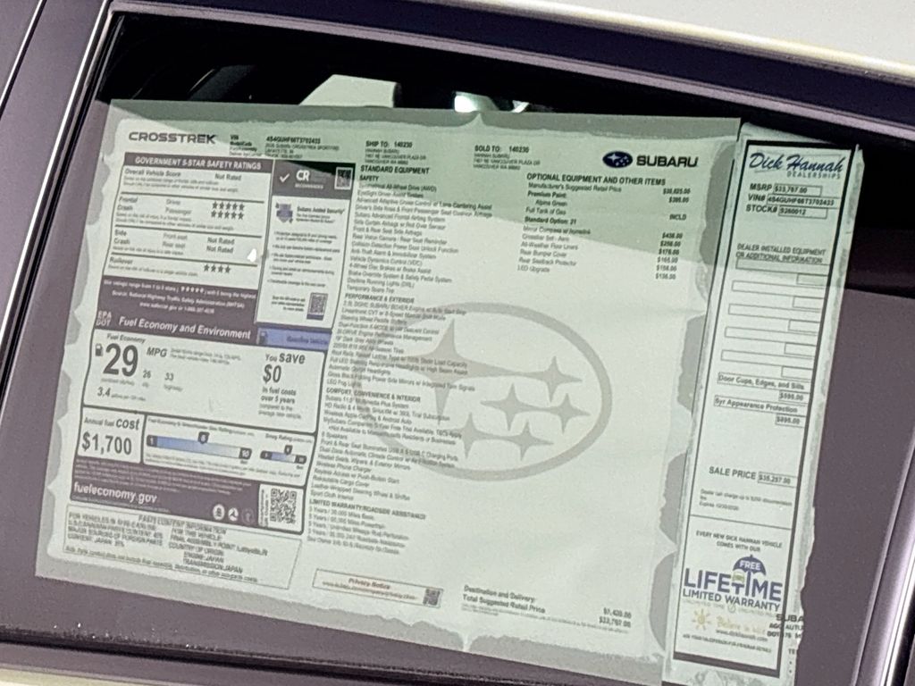 2026 Subaru Crosstrek Sport