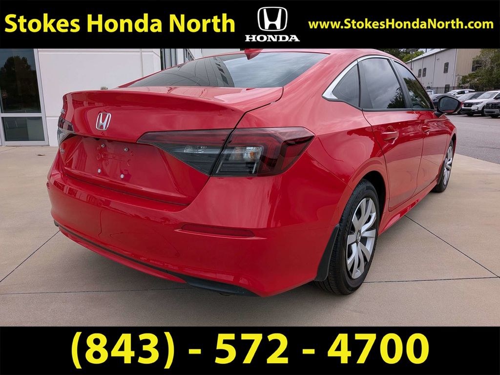 2025 Honda Civic LX Red at Stokes Honda North
